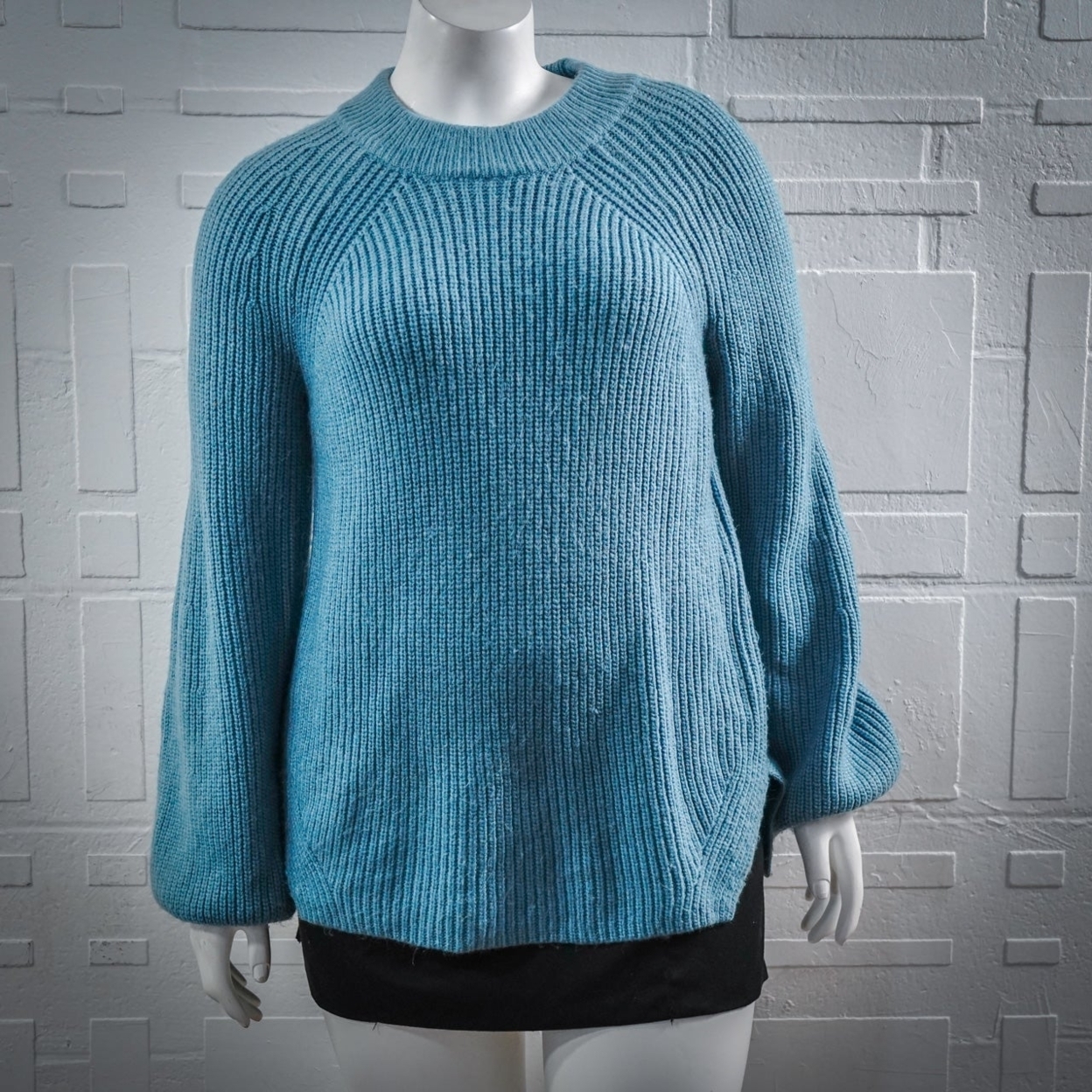 Ann Taylor Ribbed Mock Neck Sweater, Small