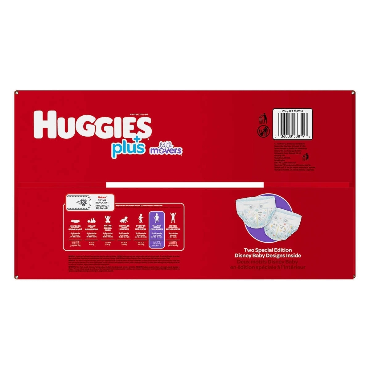 Huggies Plus Diapers, Size 5 (27+ Pounds), 144 Count
