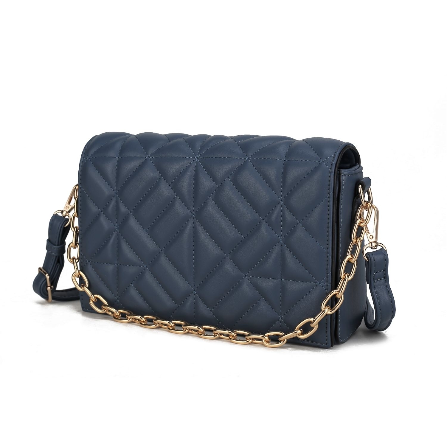 MKF Collection Ursula Crossbody Handbag By Mia K - Marine Blue