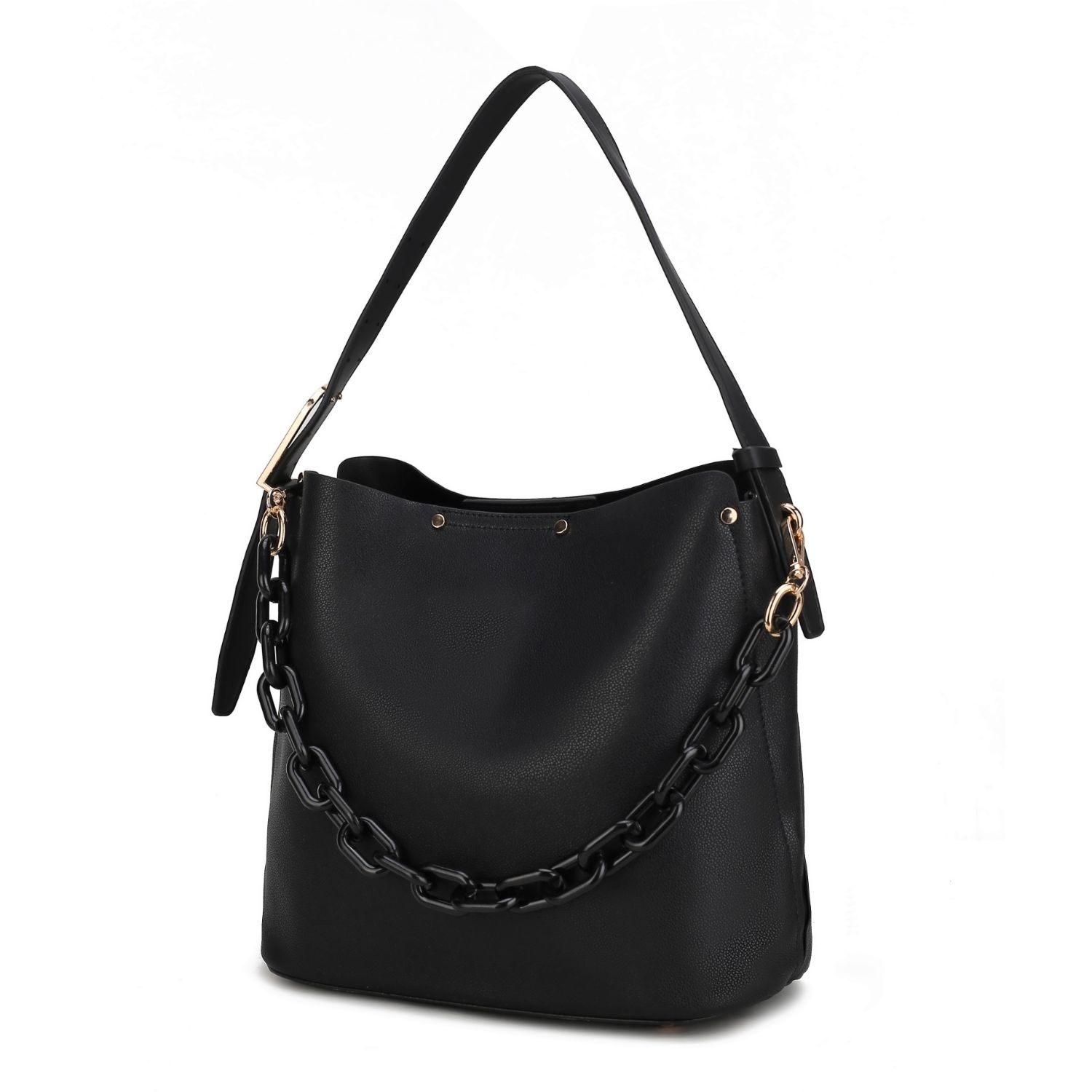 MKF Collection Chelsea Hobo Handbag By Mia K - Black