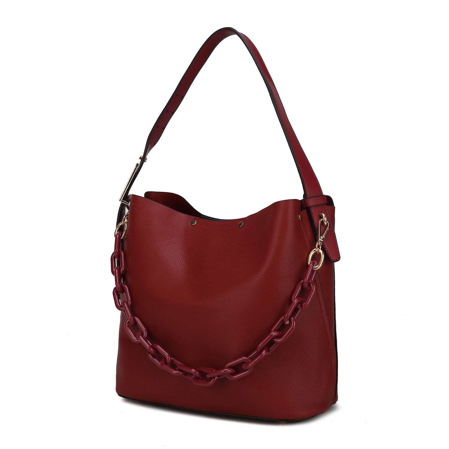 MKF Collection Chelsea Hobo Handbag By Mia K - Red
