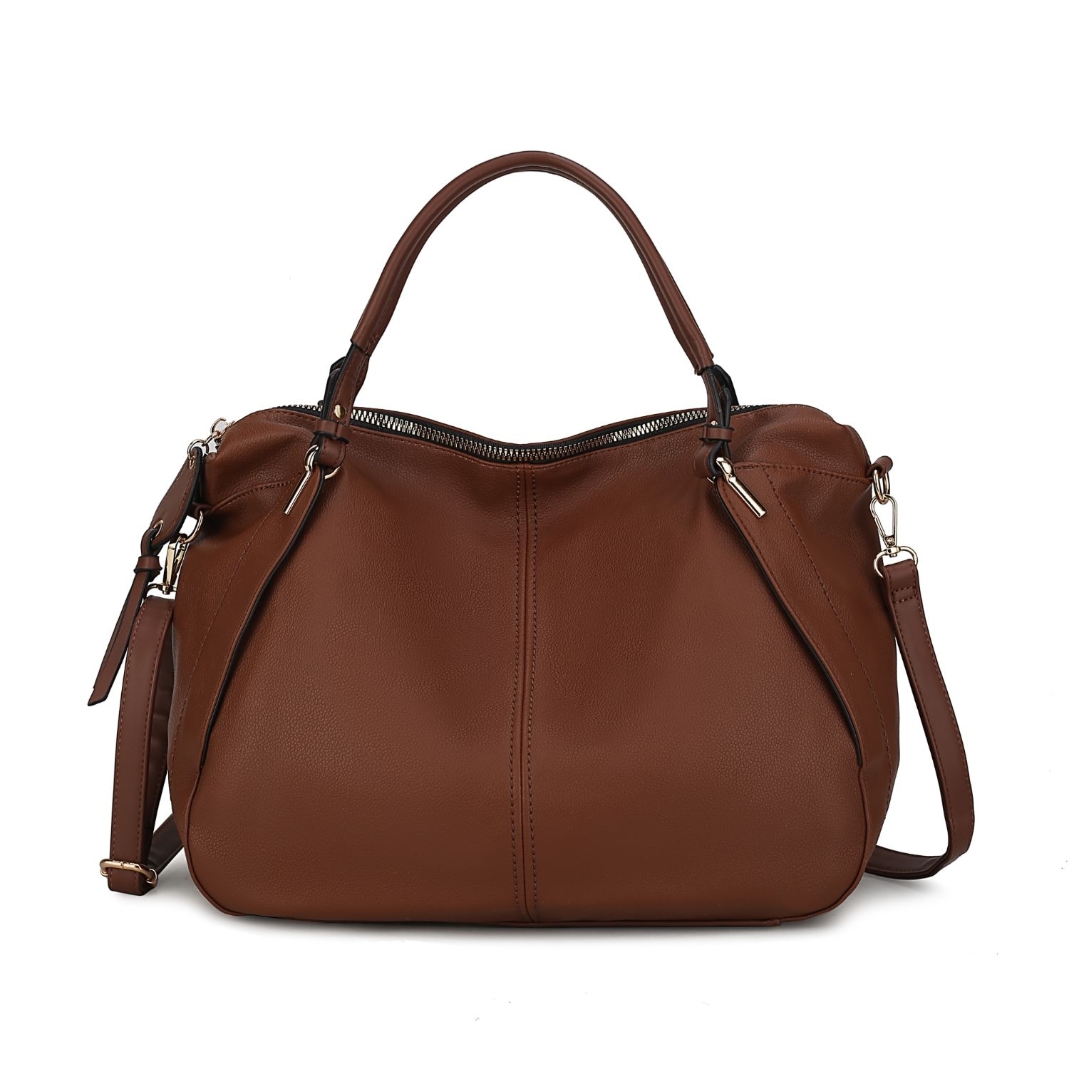MKF Collection Fiorella Weekender Handbag By Mia K - Cognac