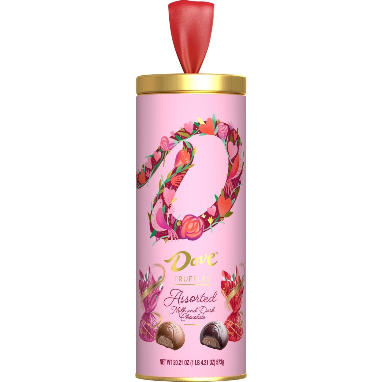 Dove Truffles Assorted Milk & Dark Chocolate Valentine's Day Gift Tin (20.21 Oz)