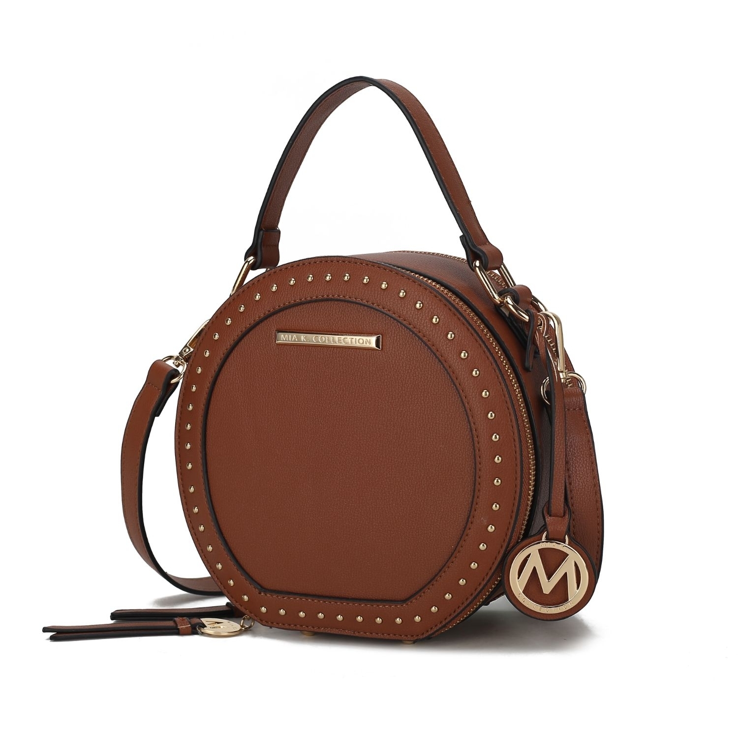 MKF Collection Lydie Crossbody Handbag By Mia K - Cognac