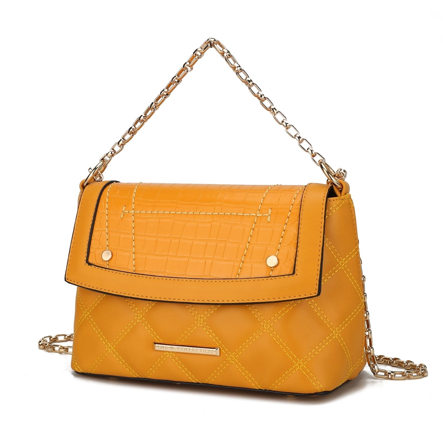 MKF Collection Danna Shoulder Handbag By Mia K - Yellow