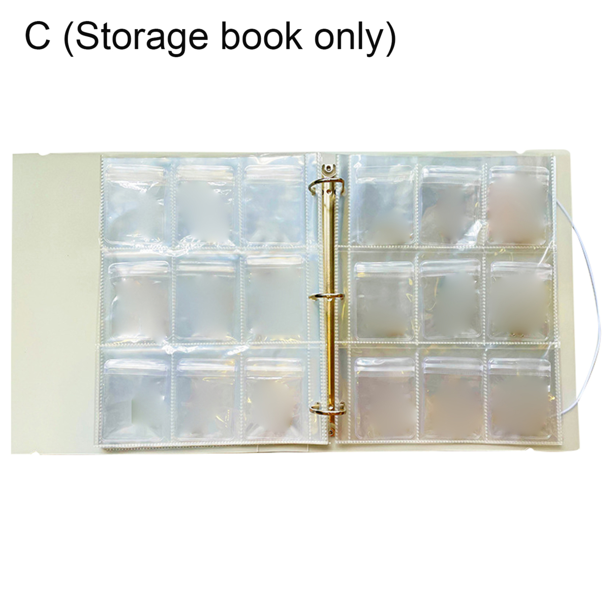 1 Set Jewelry Storage Book Anti Oxidation Multi Grids PVC Large Capacity Earring Organizer for Friends - 3#