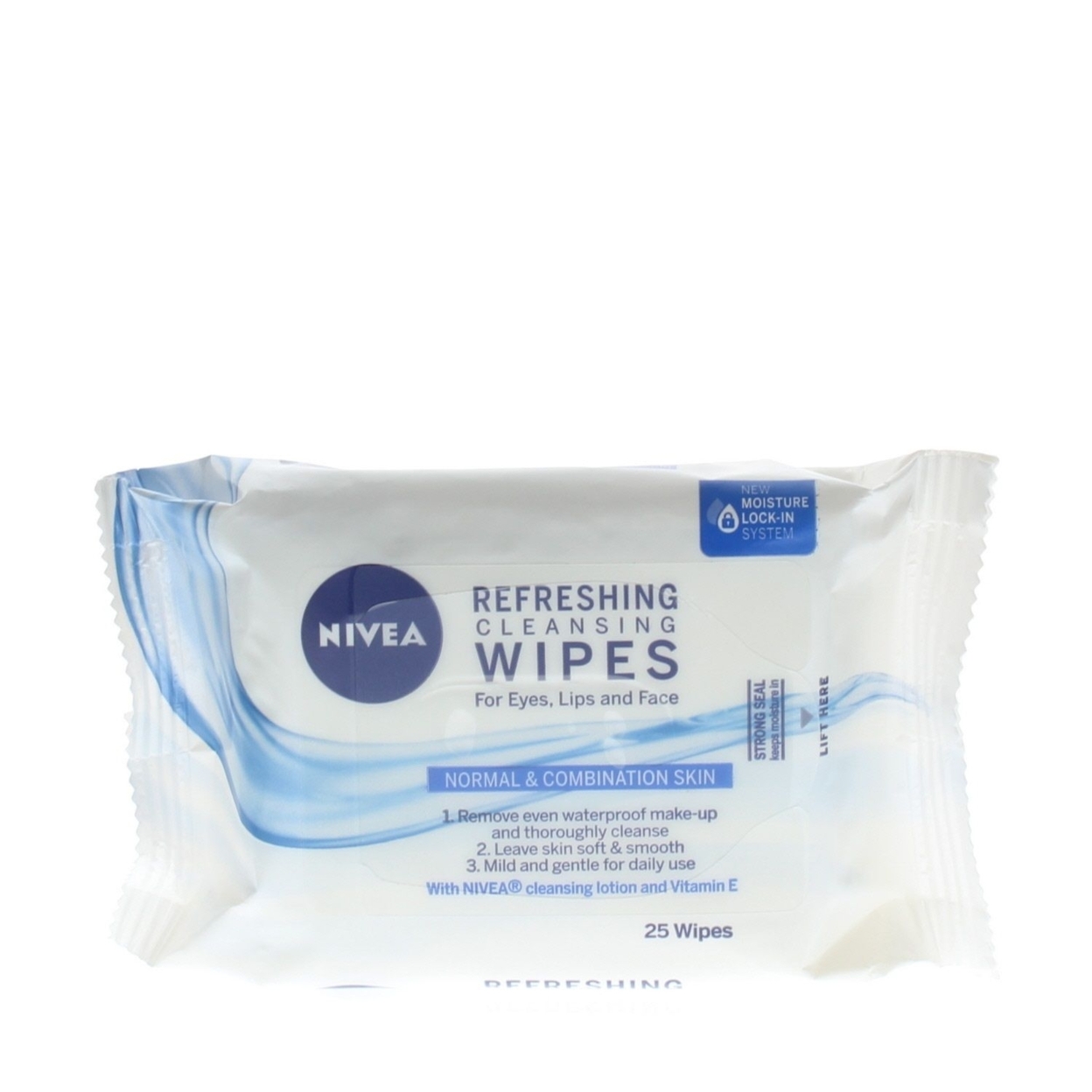 Nivea 3-In-1 Refreshing Cleansing Wipes Face Cleansing (25 Wipes)