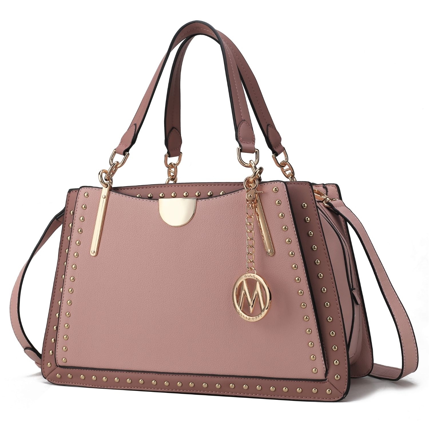MKF Collection Aubrey Satchel Handbag By Mia K. - Blush-Mauve