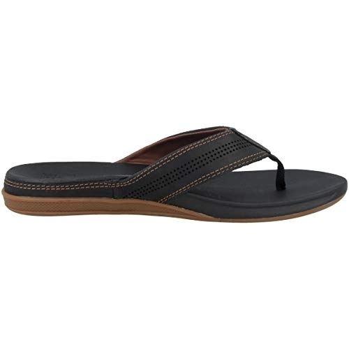 Reef Men's Sandals , Cushion Lux 4.5 BLACK/BROWN - BLACK/BROWN, 10