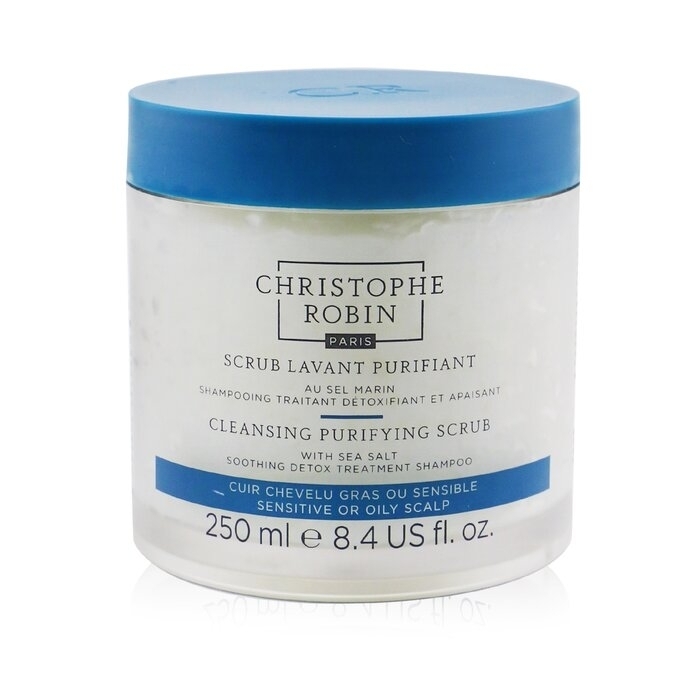 Christophe Robin - Cleansing Purifying Scrub With Sea Salt (Soothing Detox Treatment Shampoo) - Sensitive Or Oily Scalp(250ml/8.4oz)