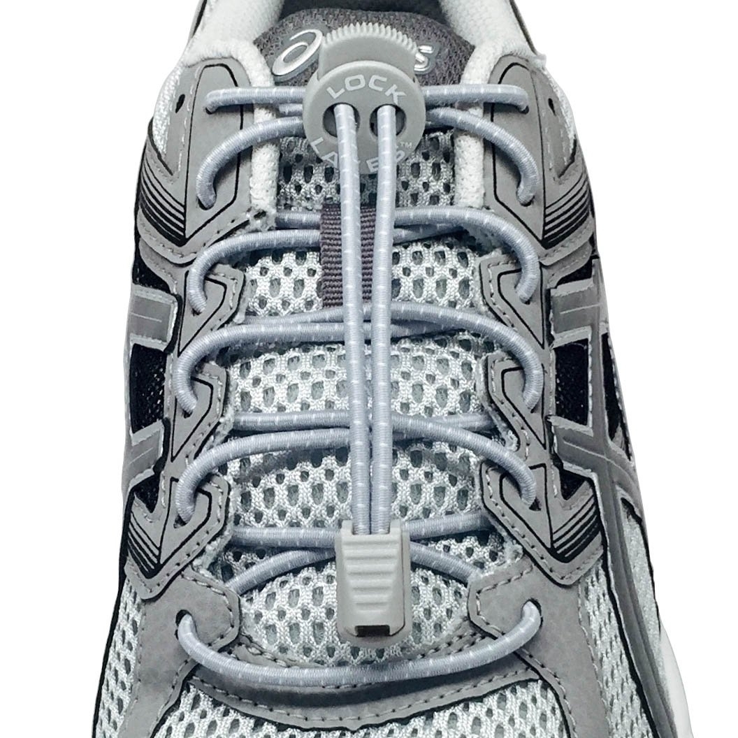LOCK LACES (Elastic Shoelace And Fastening System) (Grey) 48-Inch COOL GRAY
