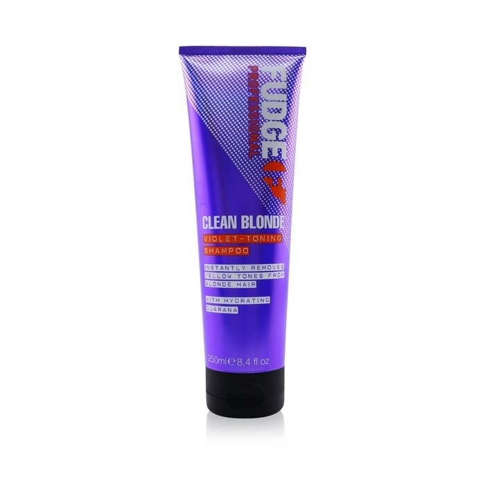 Fudge - Clean Blonde Violet-Toning Shampoo (Removes Yellow Tones From Blonde Hair)(250ml/8.4oz)