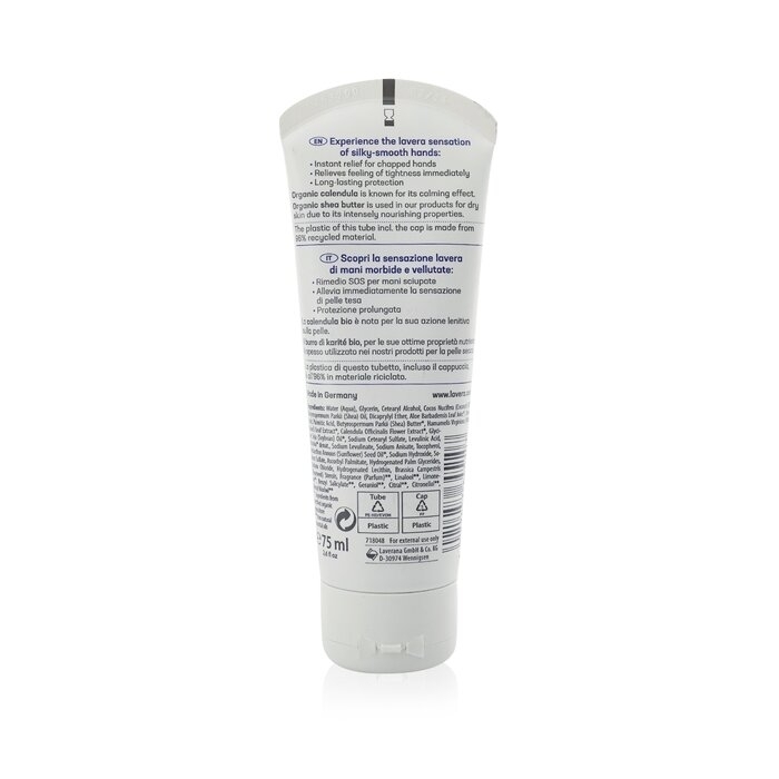 Lavera - SOS Help Repar Hand Cream With Organic Celendula & Organic Shea Butter - For Very Dry, Chapped Skin(75ml/2.6oz)