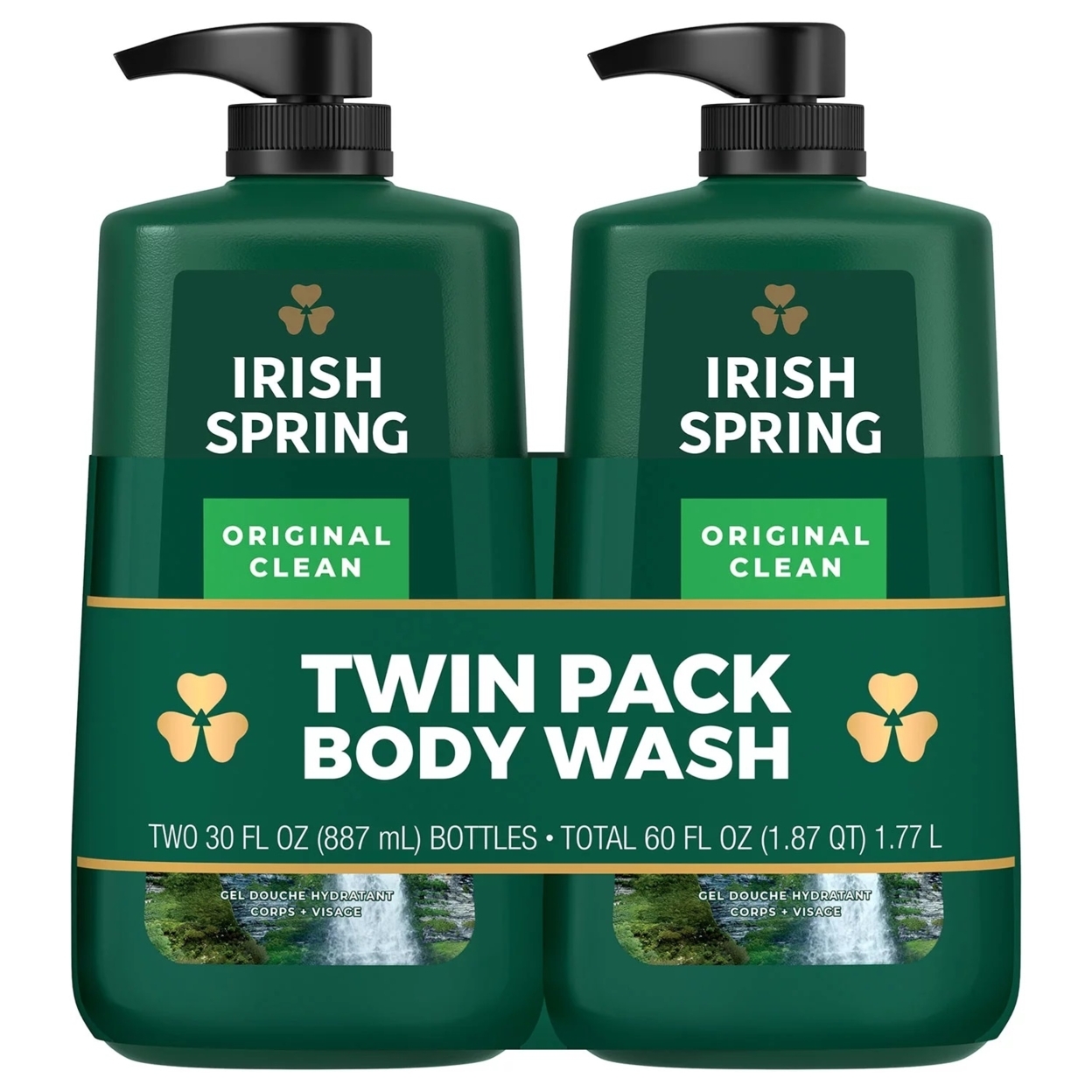 Irish Spring Body Wash, Original, 30 Fluid Ounce (Pack Of 2)