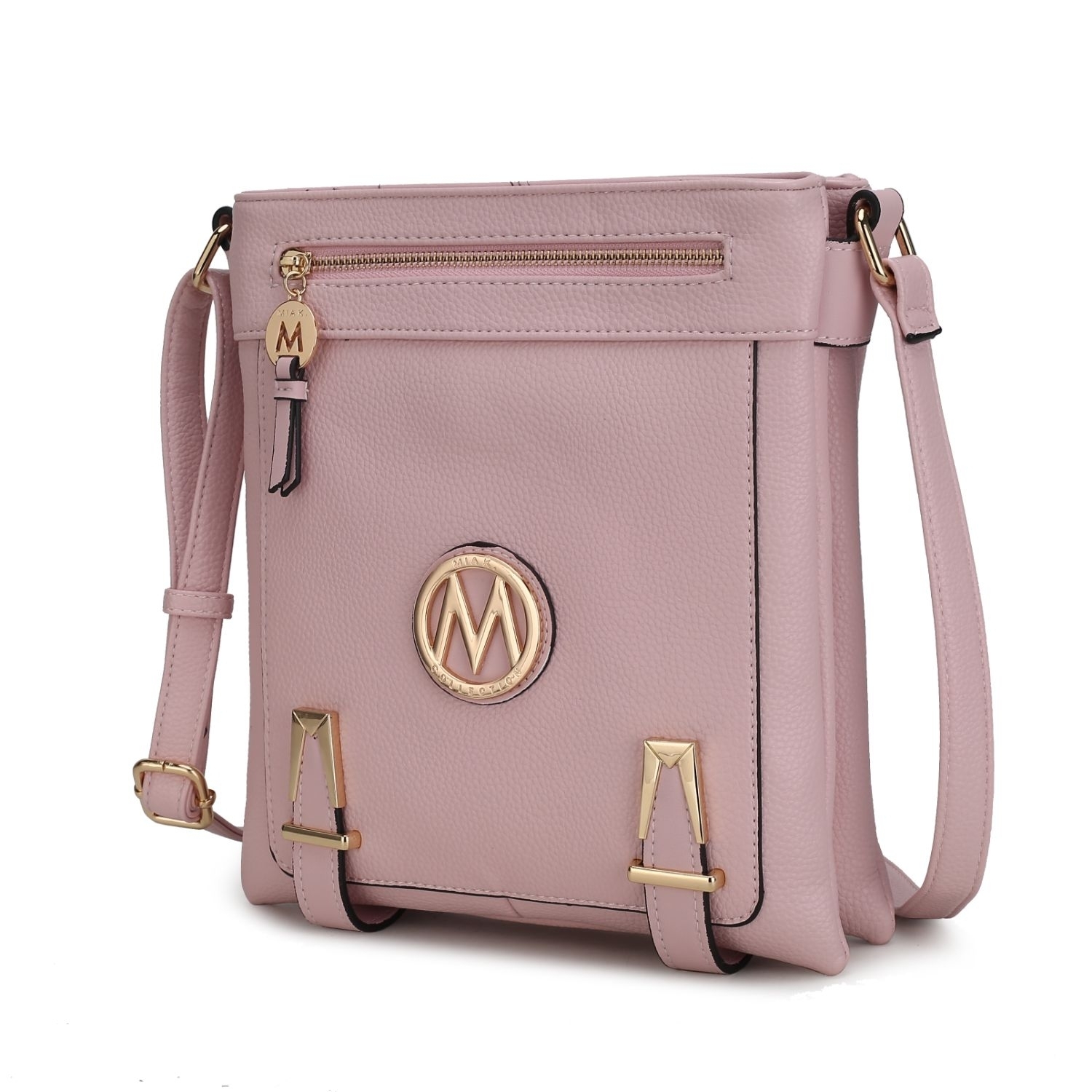 MKF Collection Greta Crossbody Handbag By Mia K - Blush