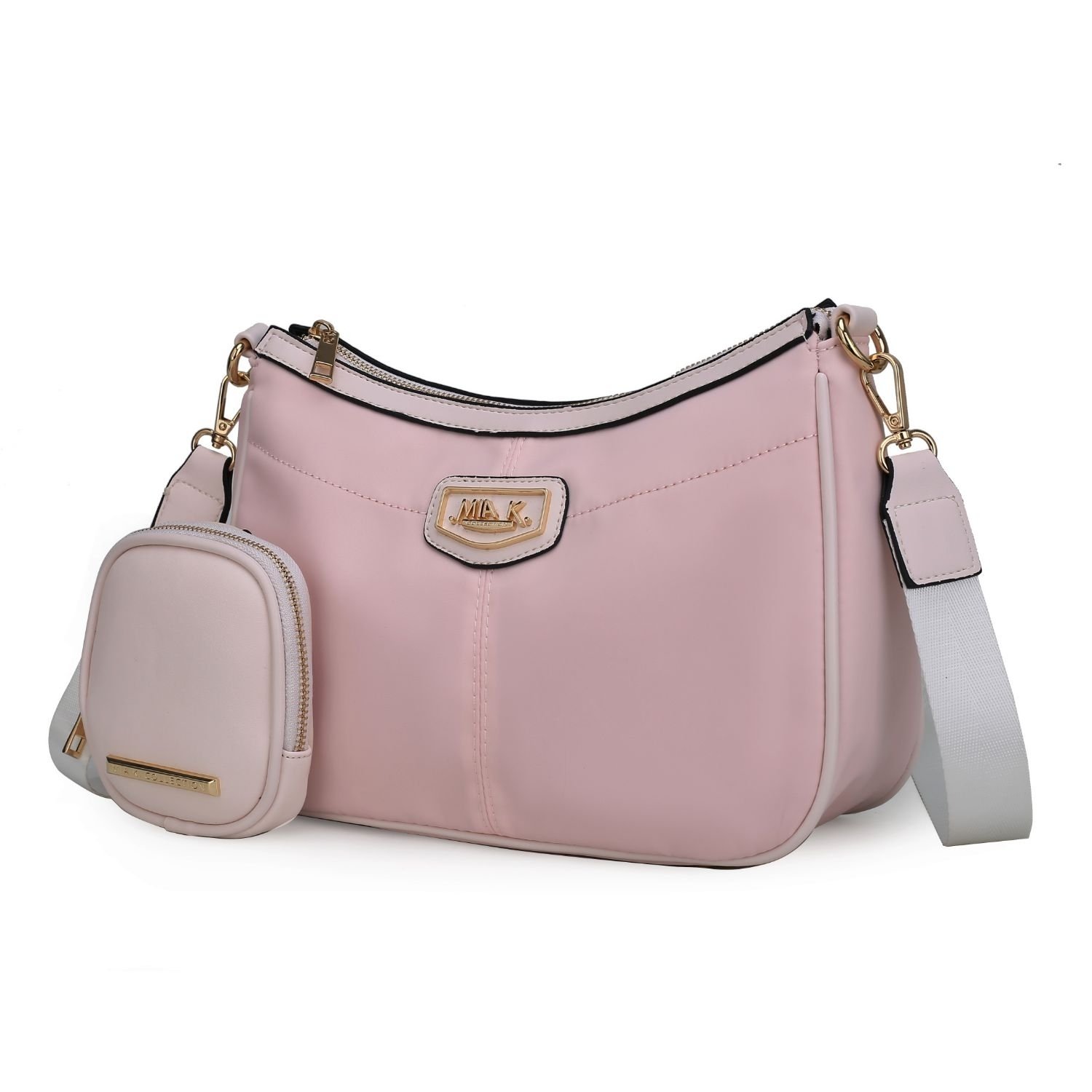 MKF Collection Freya 2-Pc Crossbody Handbag By Mia K - Blush - Blush