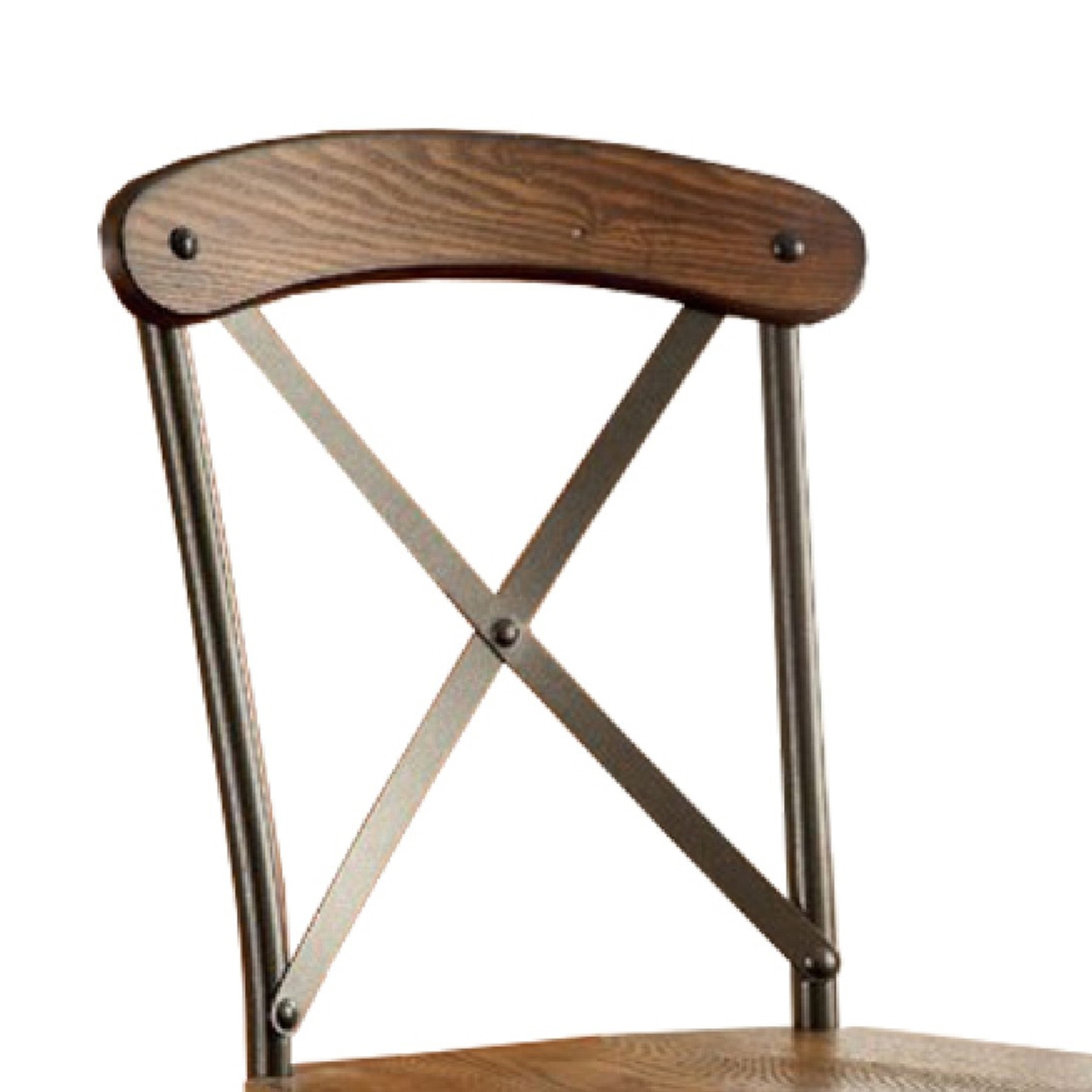 Crosby Industrial Side Chair, Bronze Finish, Set Of 2- Saltoro Sherpi