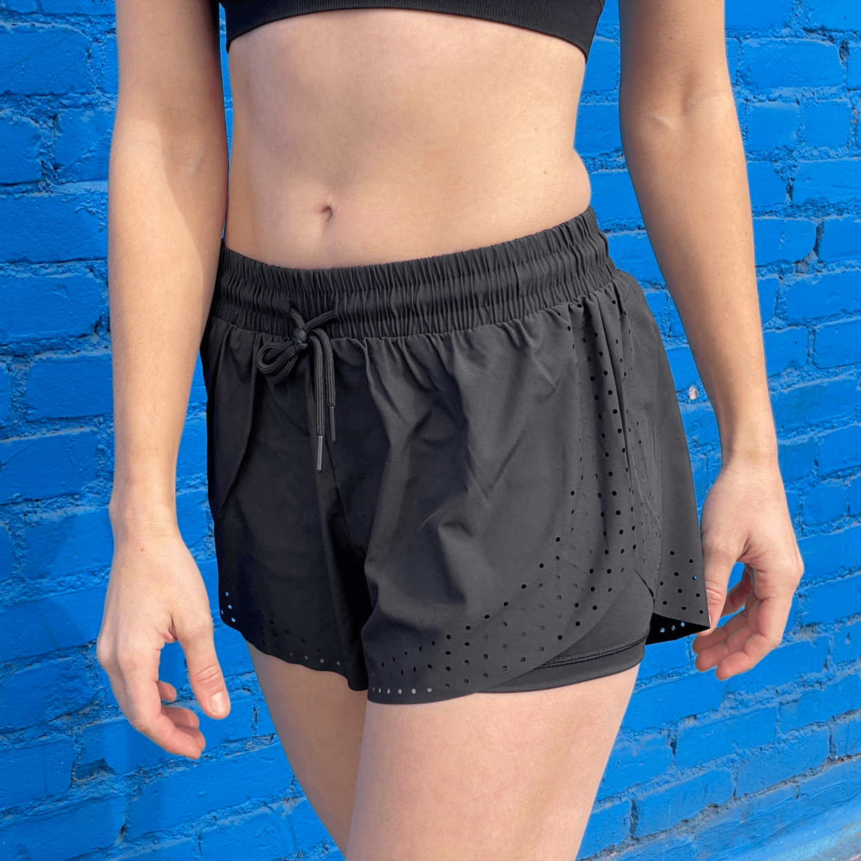 Arielle Athletic Shorts With Built-In Compression - X-Large