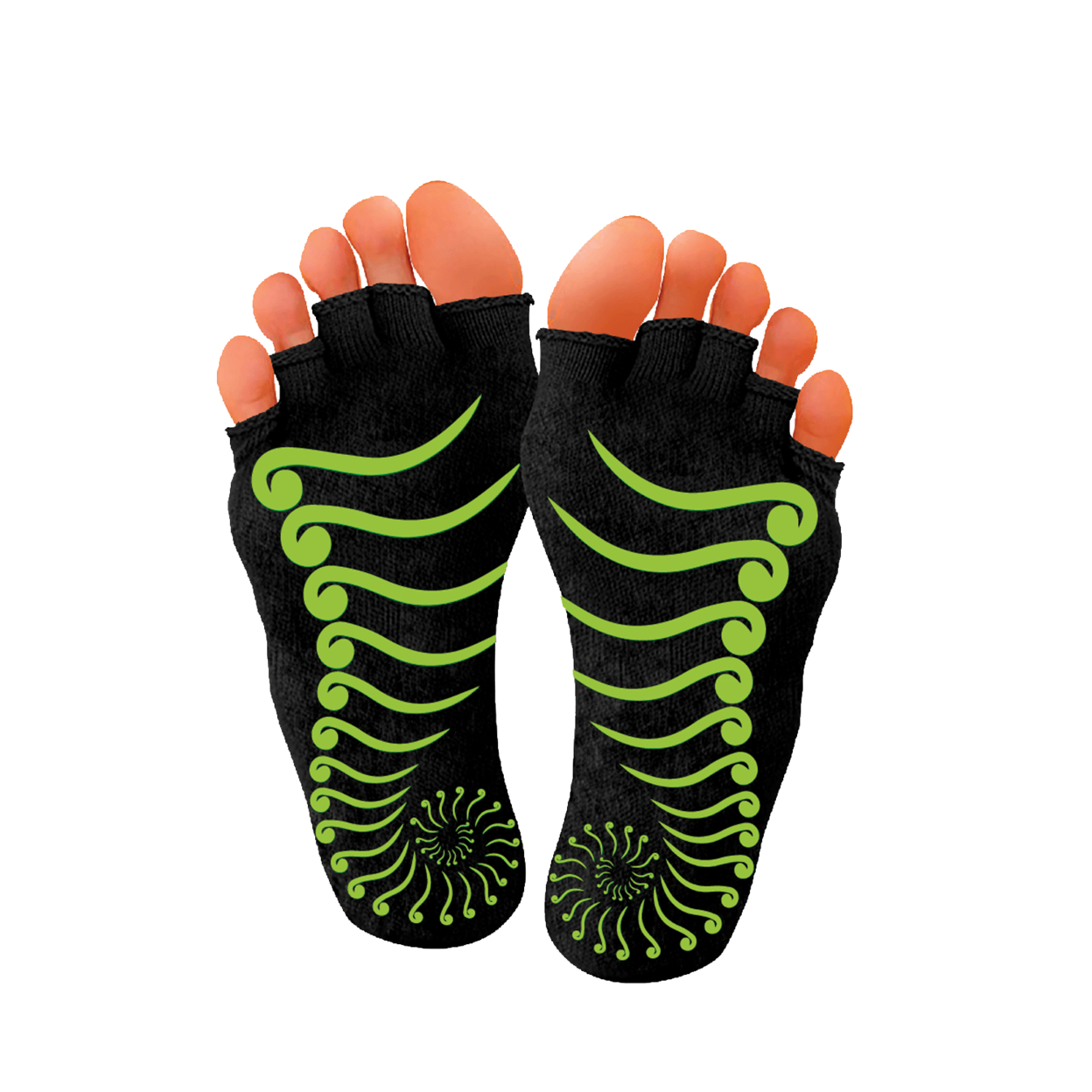 PBLX Non-Slip Yoga Socks No Toe, Medium & Large