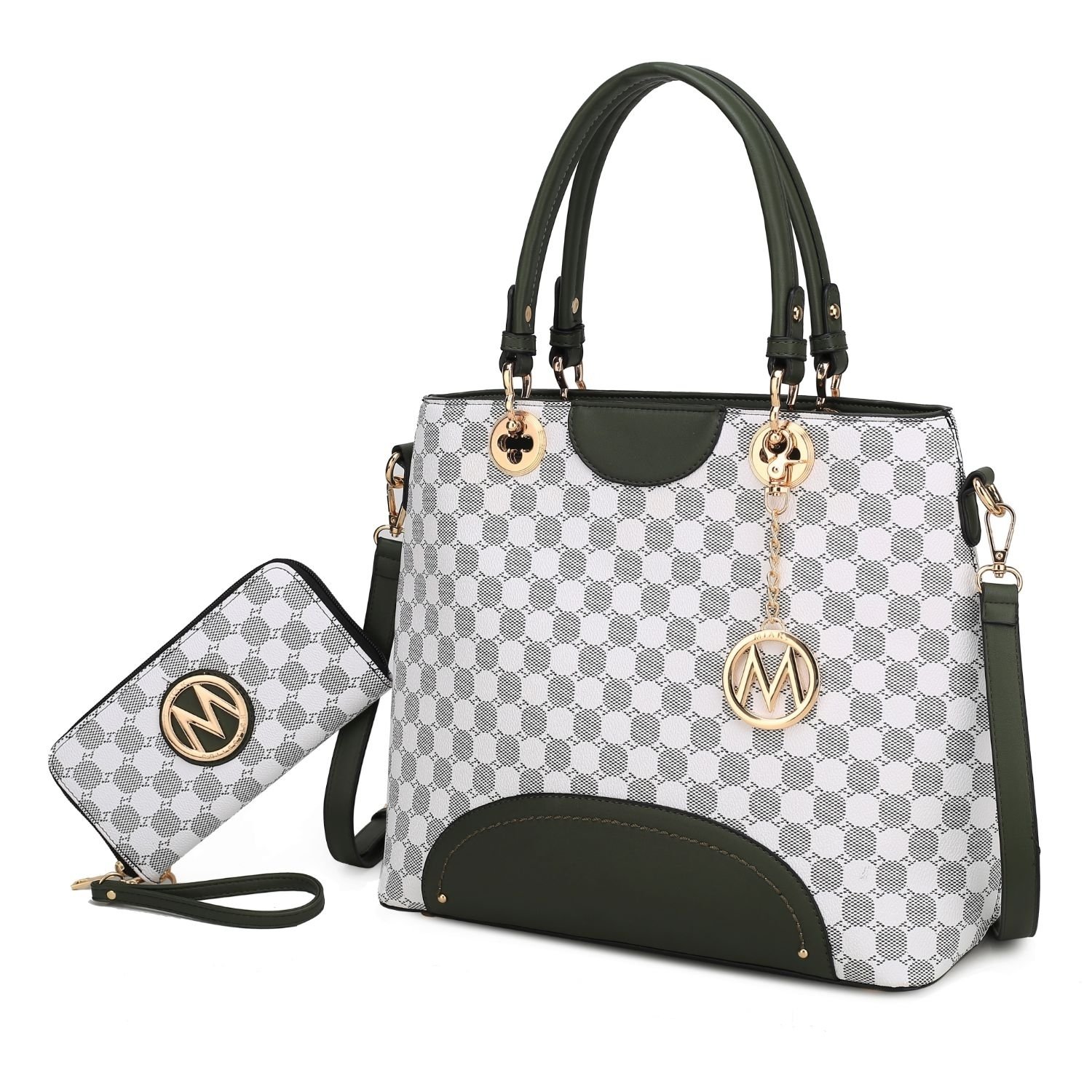 MKF Collection Gabriella Handbag With Wallet By Mia K. - Olive