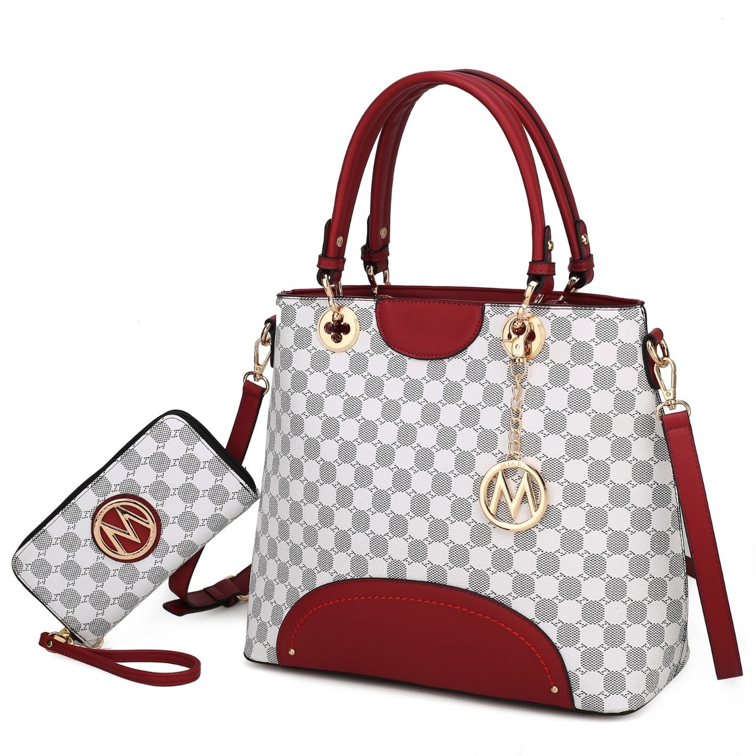 MKF Collection Gabriella Handbag With Wallet By Mia K. - Red