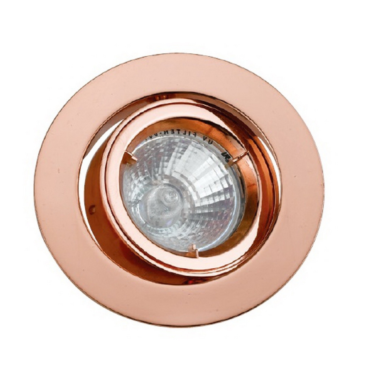 4 Inch 12V Round Ceiling Light With Metal, Antique Copper- Saltoro Sherpi