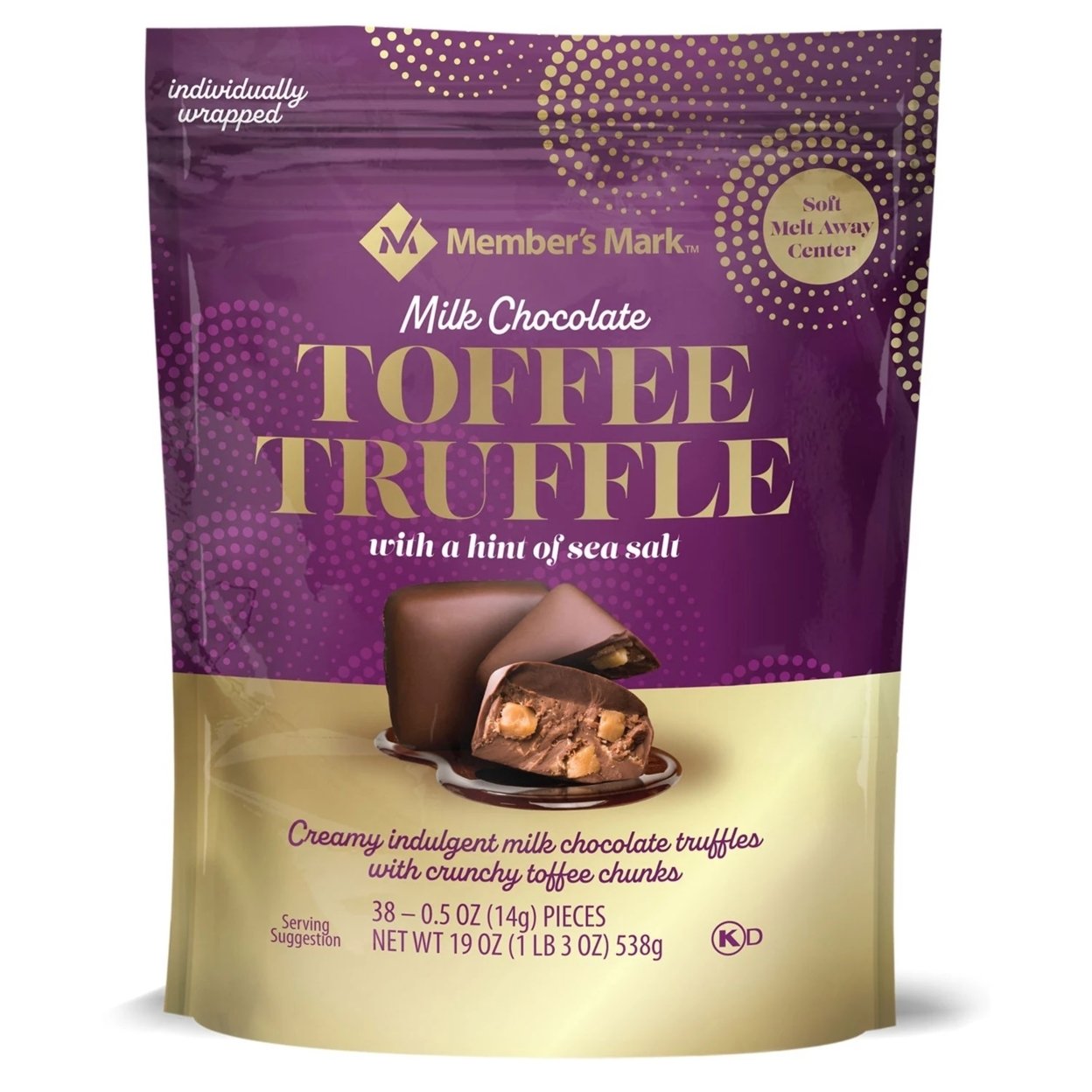 Member's Mark Milk Chocolate Toffee Truffle With Sea Salt (19 Ounce)