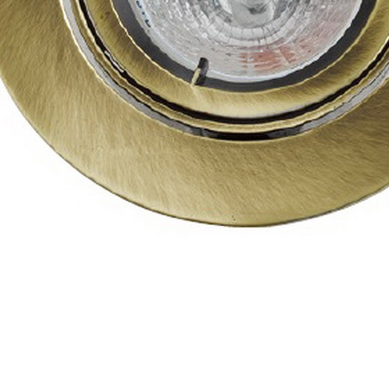 4 Inch 12V Round Ceiling Light With Metal, Antique Bronze- Saltoro Sherpi