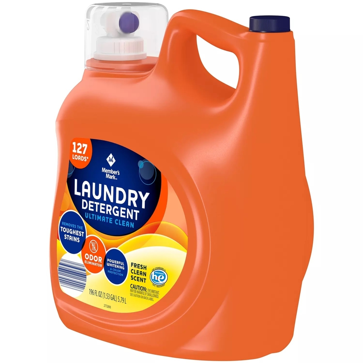 Member's Mark Liquid Laundry Detergent, Clean Fresh Scent (196 Fl Oz, 127 Loads)