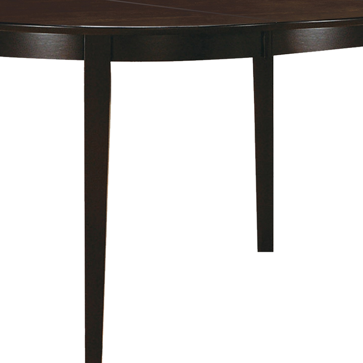 Modish Oval Shaped Wooden Dining Table, Brown- Saltoro Sherpi