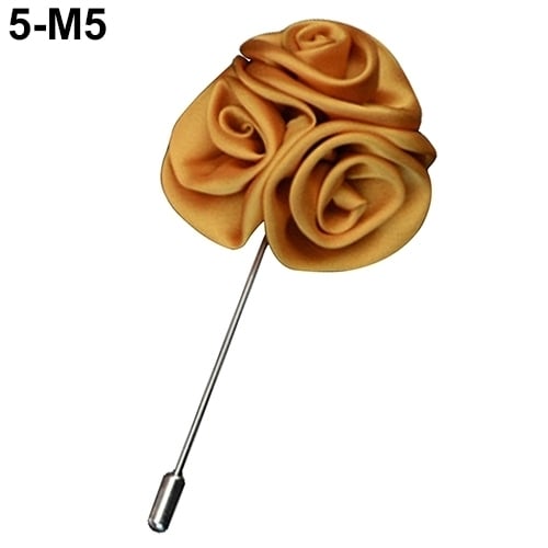 Mens Lapel Rose Flower Stick Bar Brooch Pin Wedding Suit Accessory Jewelry Gift