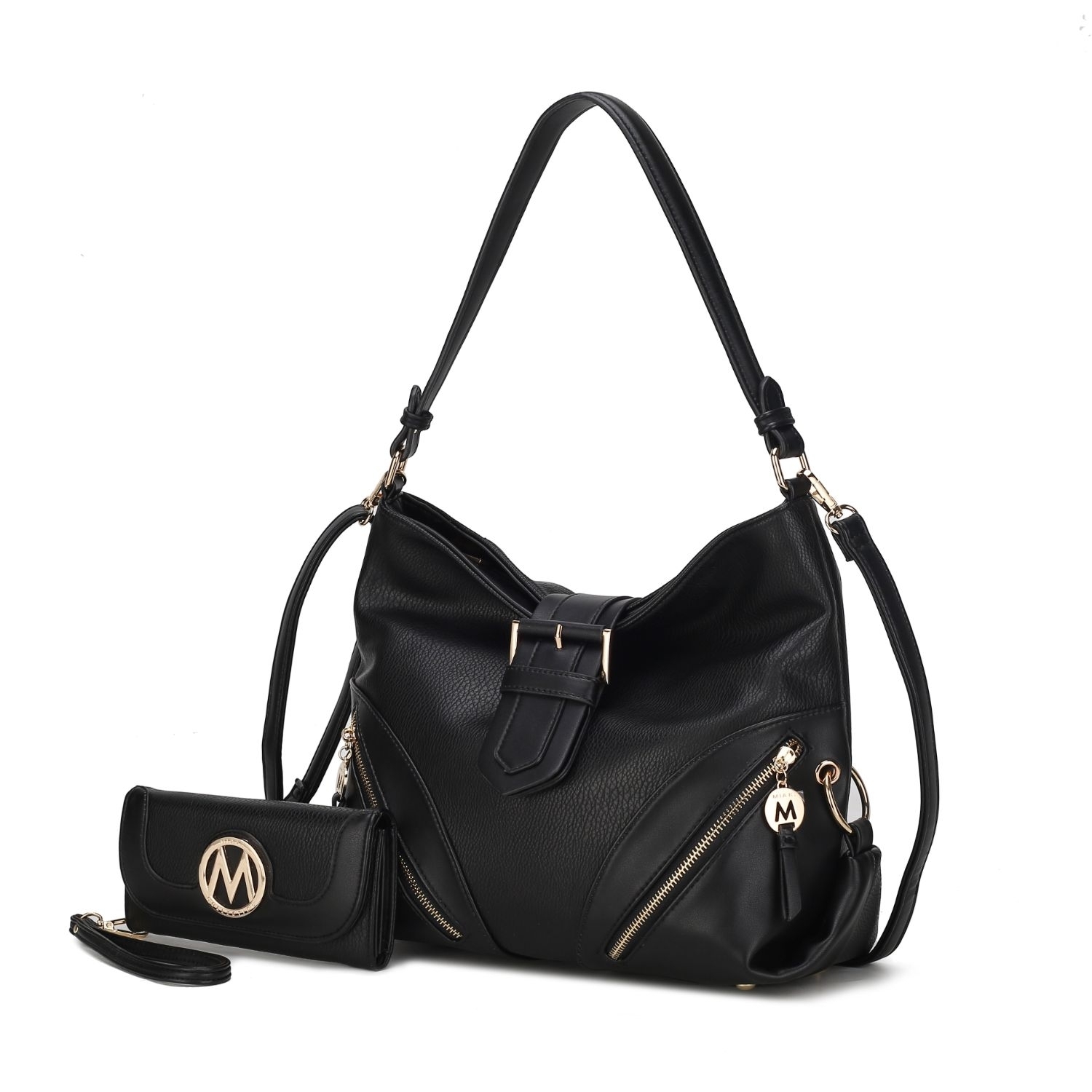 MKF Collection Rafaela Shoulder Handbag By Mia K - Pewter