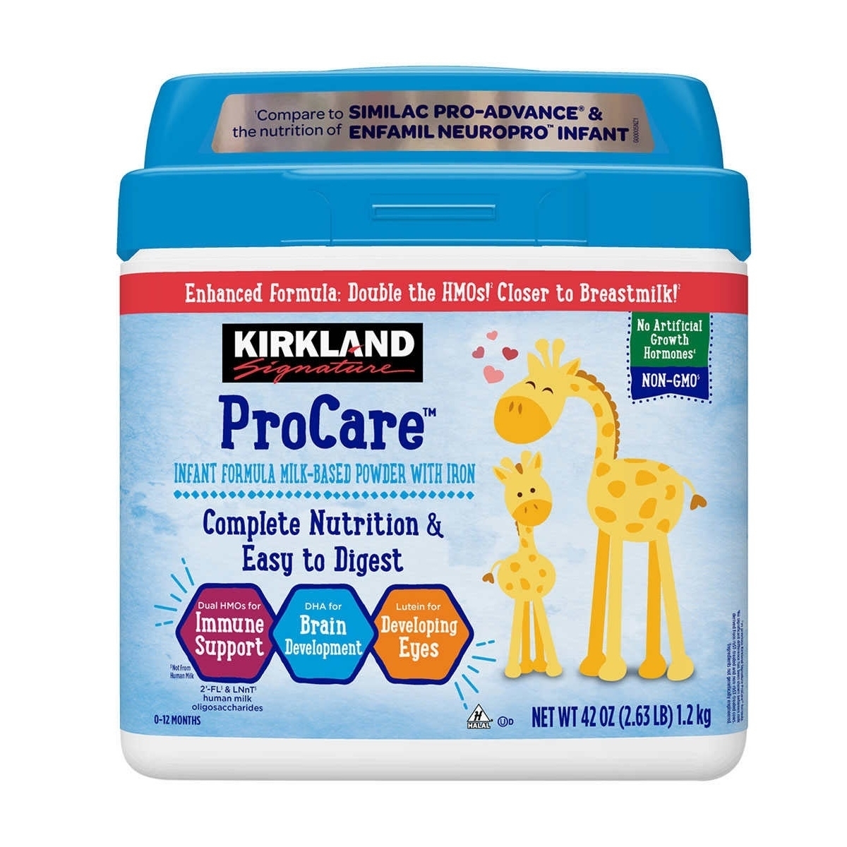Kirkland Signature ProCare With Dual HMO's, Non-GMO Infant Formula (42 Ounce)