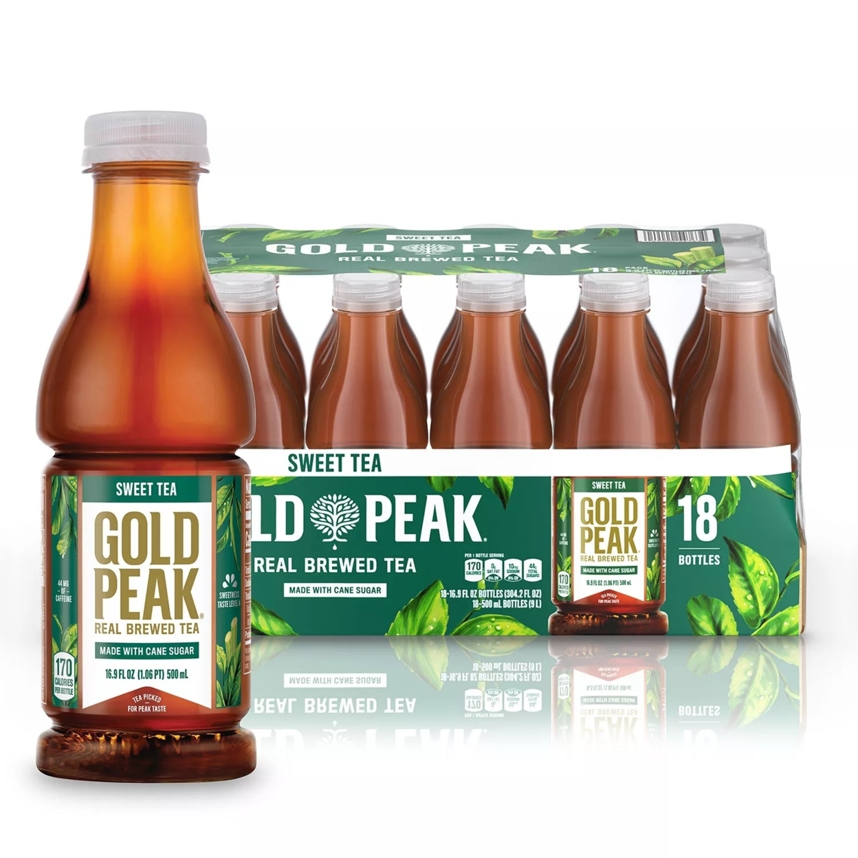 Gold Peak Sweet Tea, 16.9 Fluid Ounce (Pack Of 18)