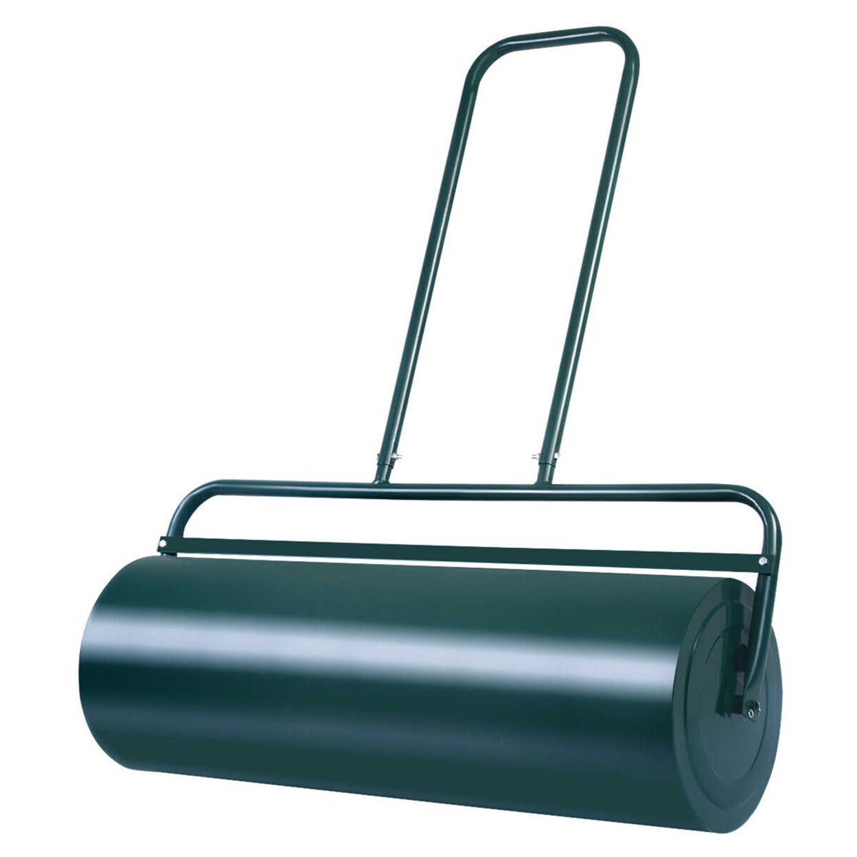 17-Gallon Lawn Roller Heavy-Duty Steel Push/Pull Sod Roller 36'' X 12'' Green