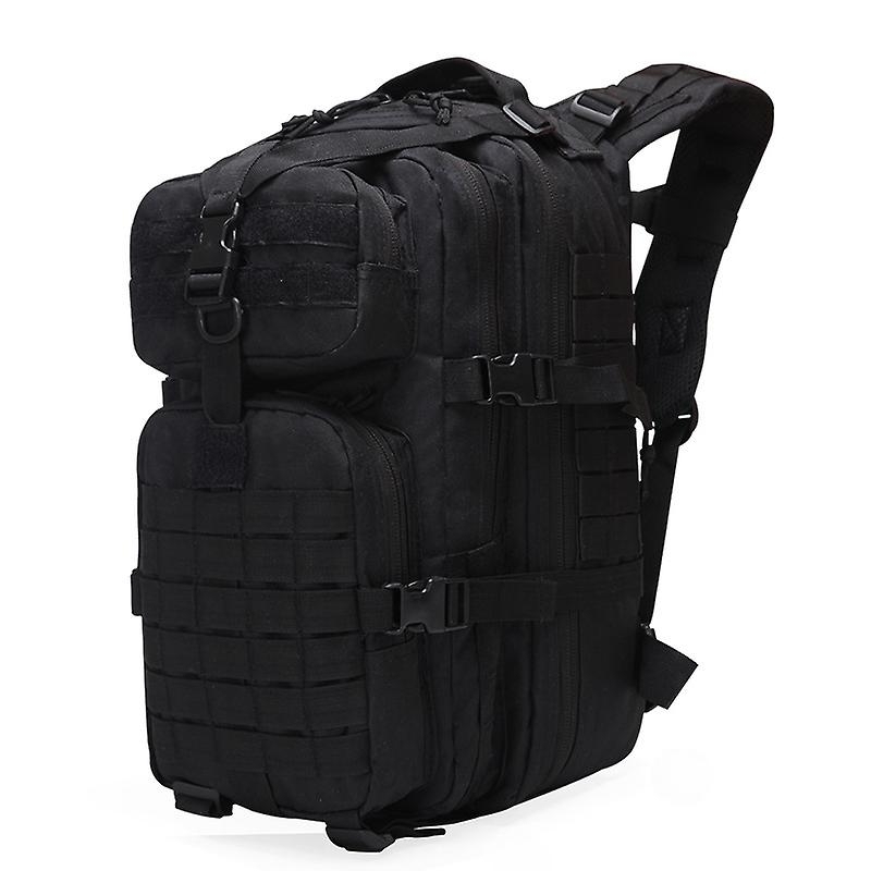 45l Military Tactical Backpack Army Rucksack Large Capacity Outdoor Travel Camping Hiking Bag - Black