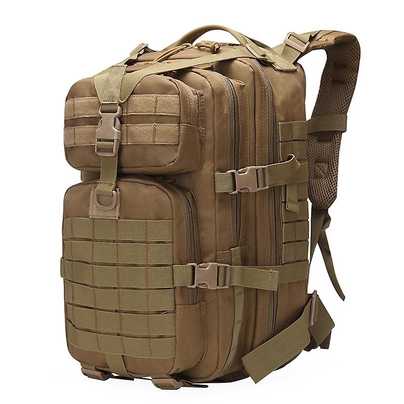 45l Military Tactical Backpack Army Rucksack Large Capacity Outdoor Travel Camping Hiking Bag - Khaki - beige