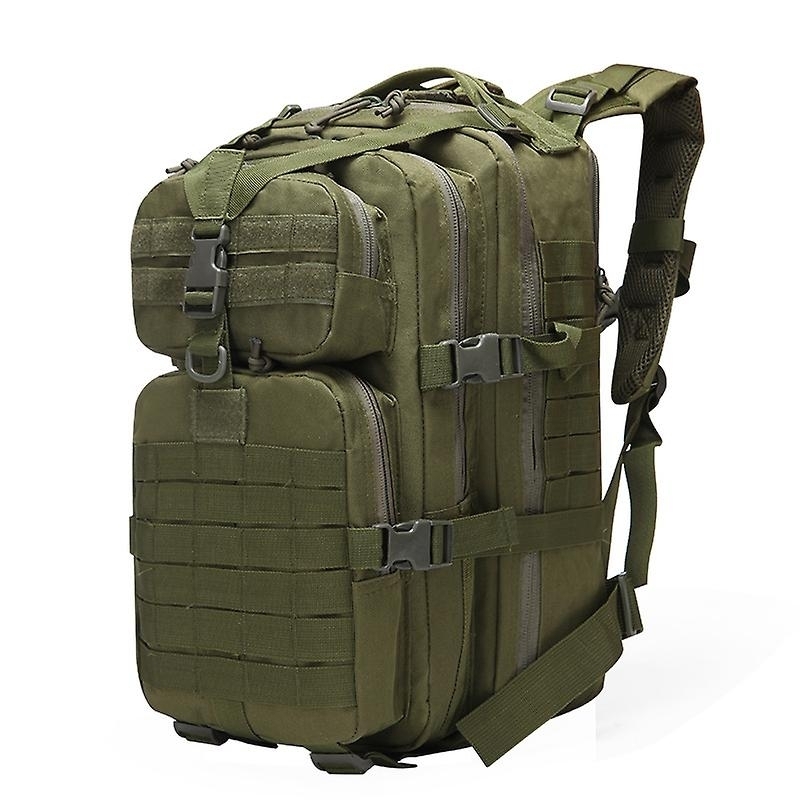 45l Military Tactical Backpack Army Rucksack Large Capacity Outdoor Travel Camping Hiking Bag - Army Green