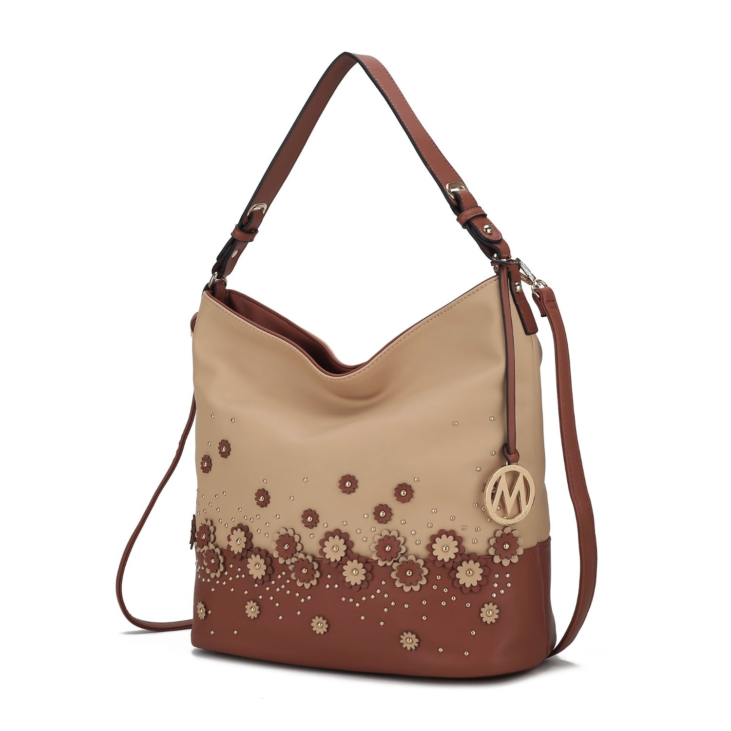 MKF Collection Dione Shoulder Handbag By Mia K - Cognac
