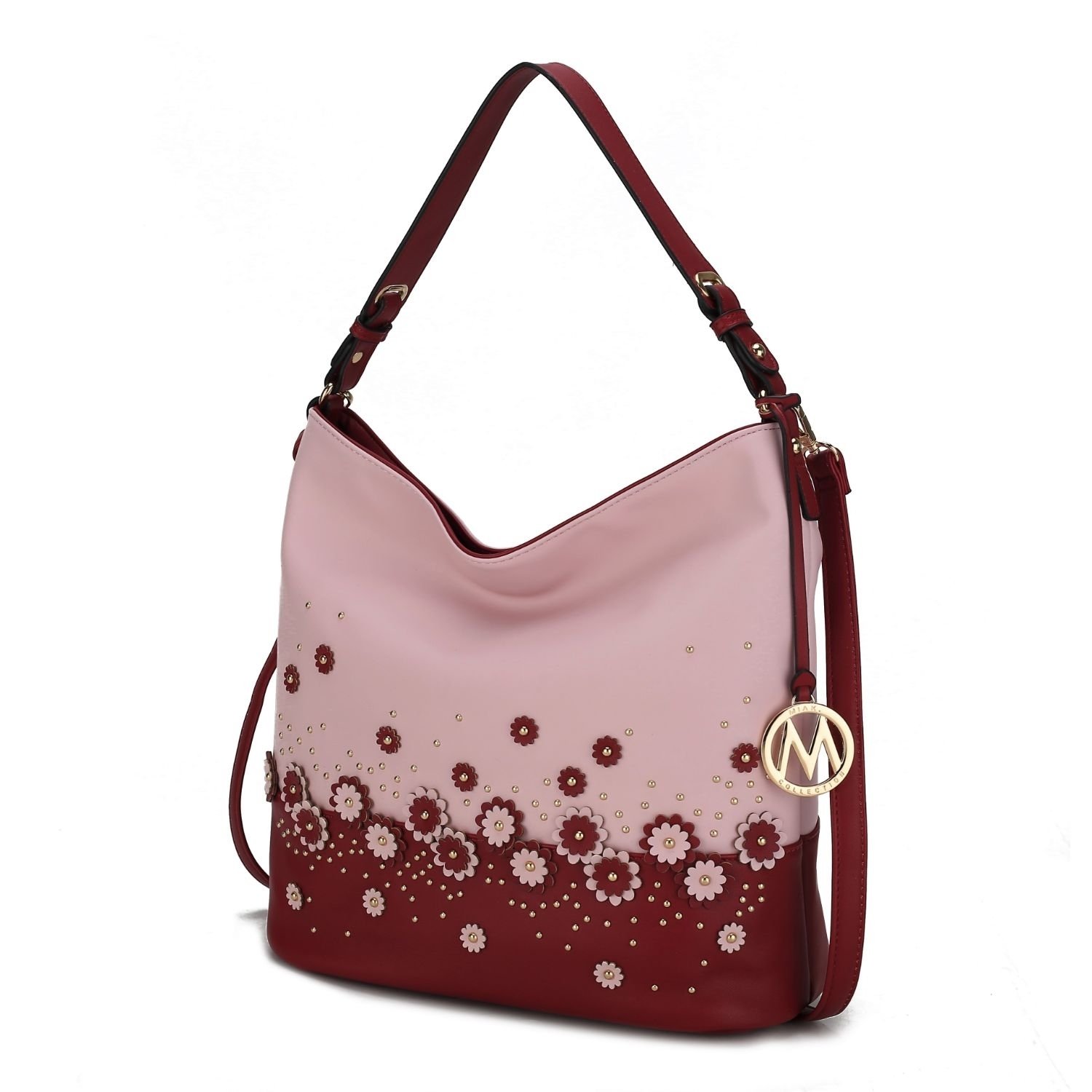 MKF Collection Dione Shoulder Handbag By Mia K - Wine