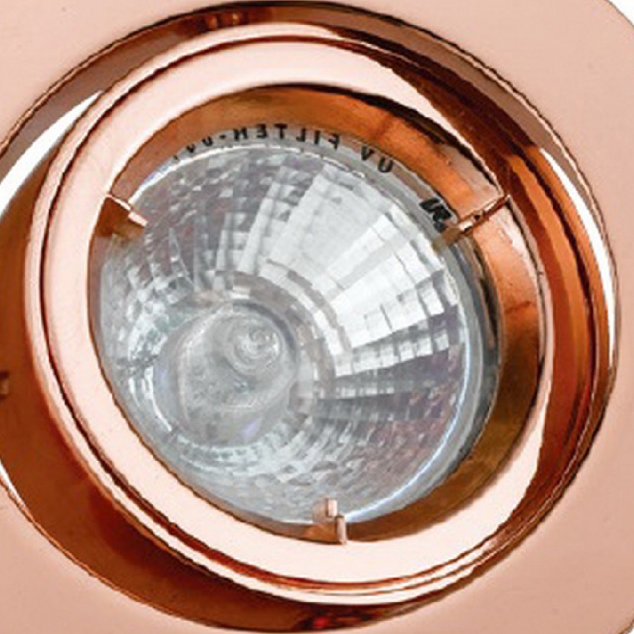 4 Inch 12V Round Ceiling Light With Metal, Antique Copper- Saltoro Sherpi