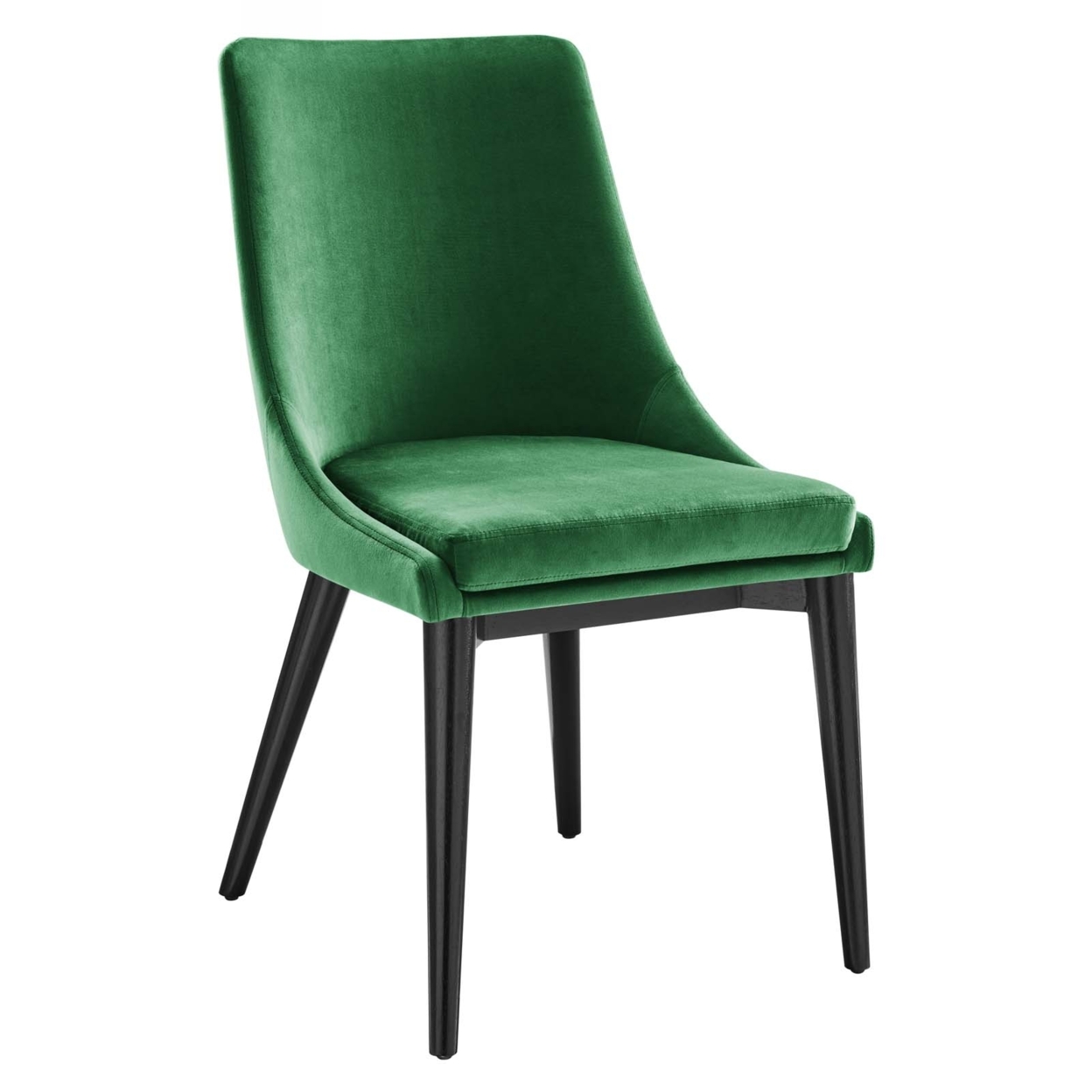 Viscount Performance Velvet Dining Chair, Emerald