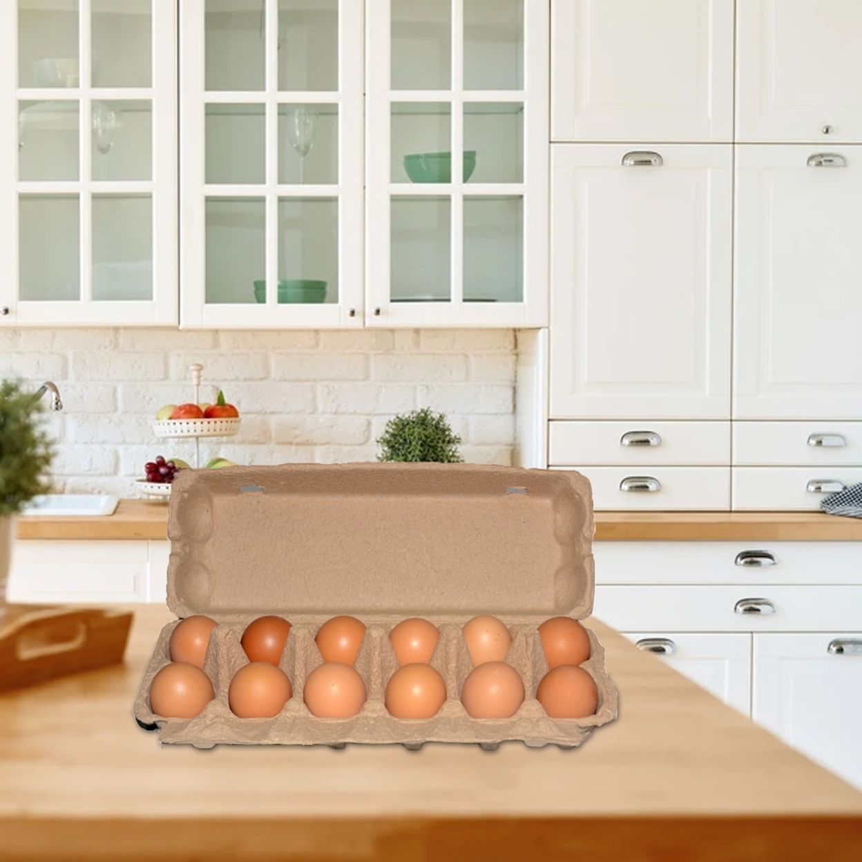 10Pcs Egg Holder Eco-friendly Shockproof Paper Refrigerator Eggs Storage Paper Case for Kitchen