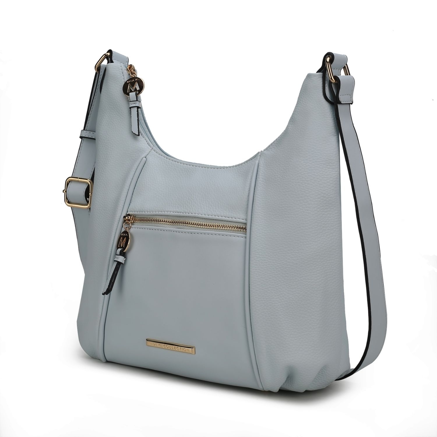 MKF Collection Lavinia Vegan Leather Womens Shoulder Handbag By Mia K - Light Blue