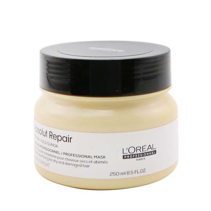 L'Oreal - Professionnel Serie Expert - Absolut Repair Gold Quinoa + Protein Instant Resurfacing Mask (For Dry And Damaged Hair)(250ml/8.5oz)