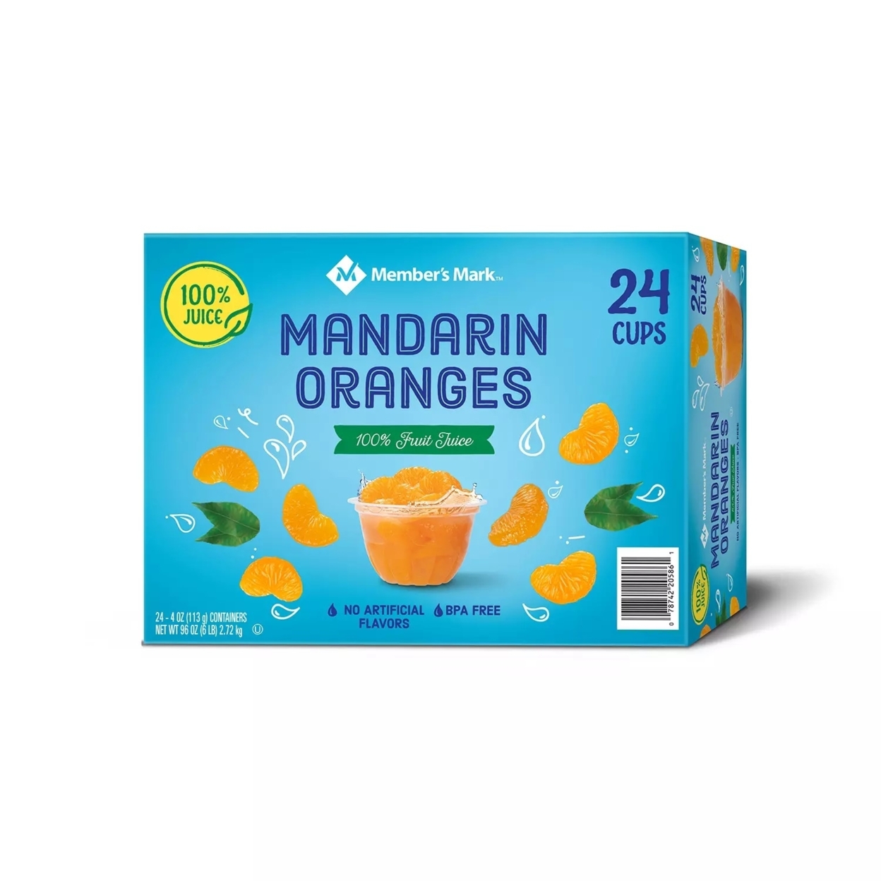 Member's Mark Mandarin Oranges, 4 Ounce (Pack Of 24)