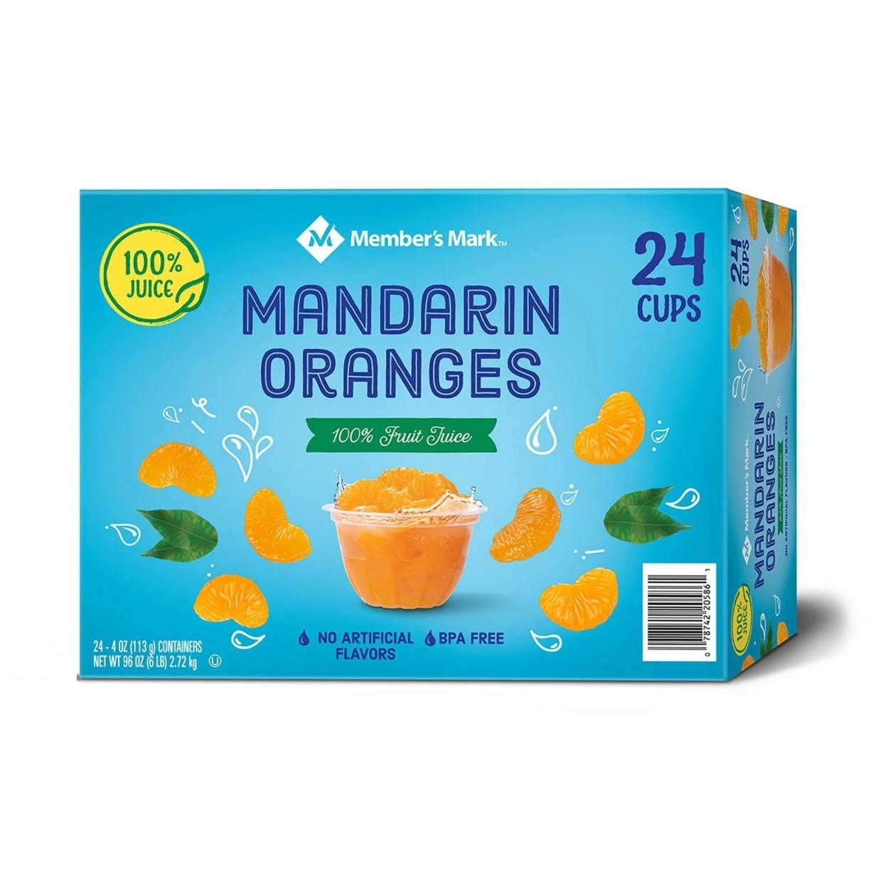 Member's Mark Mandarin Oranges, 4 Ounce (Pack Of 24)