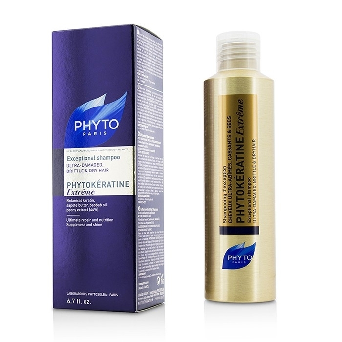 Phyto - PhytoKeratine Extreme Exceptional Shampoo (Ultra-Damaged, Brittle & Dry Hair)(200ml/6.7oz)