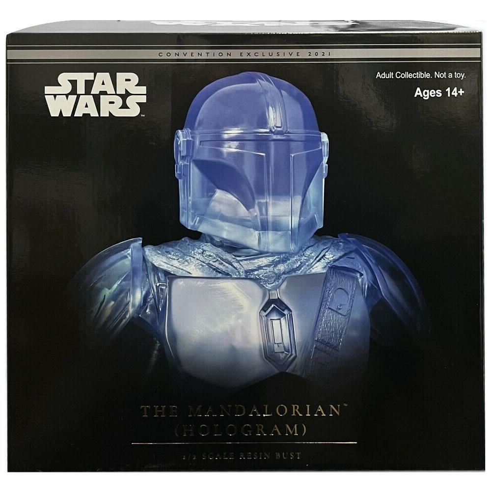Star Wars The Mandalorian Hologram Bust L3D SDCC 2021 10 Statue Collectible Diamond Select