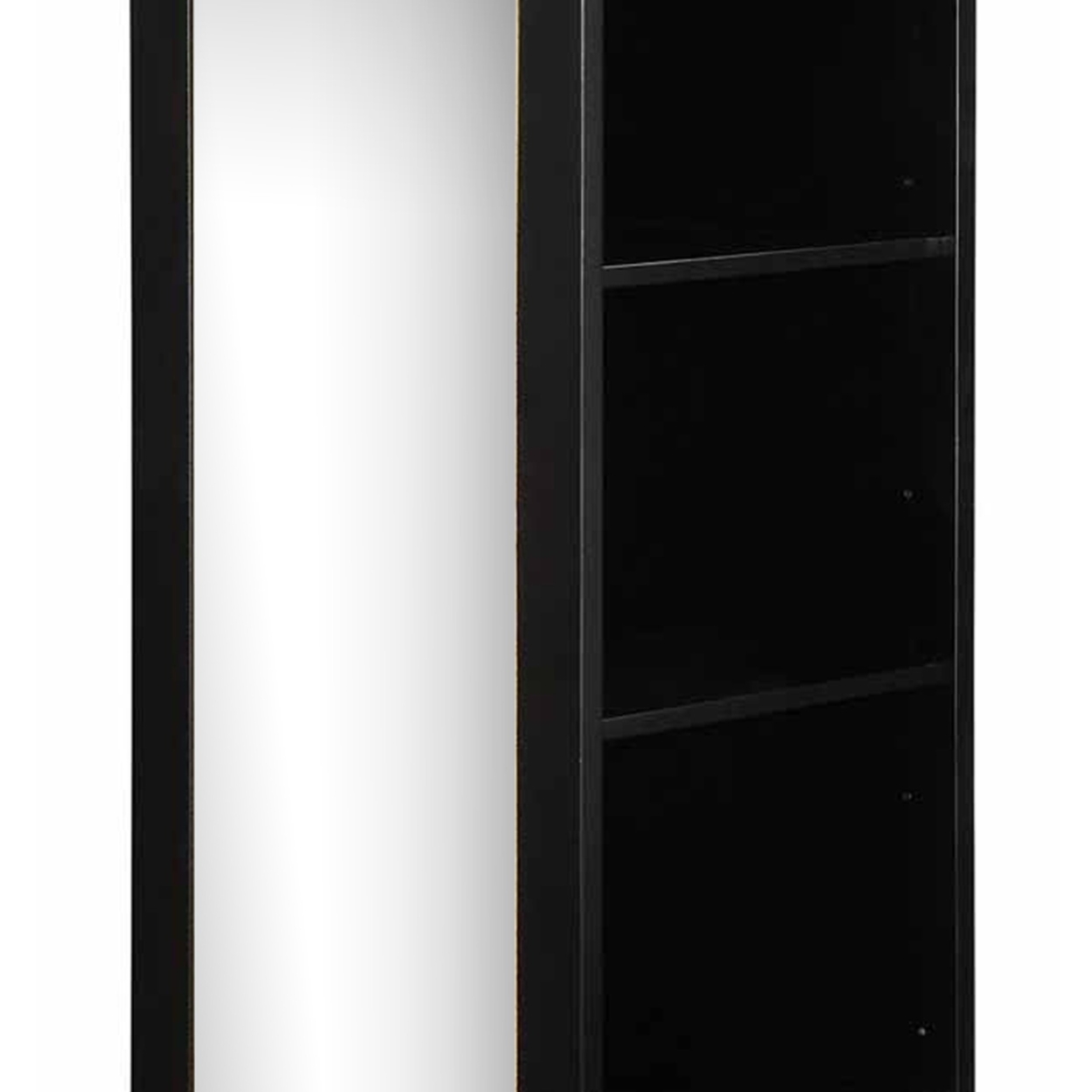 Traditional Style Wooden Accent Cabinet, Black- Saltoro Sherpi